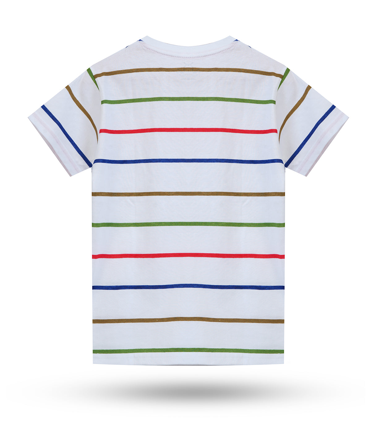 Dechado Boys Striped Pure Cotton T Shirt