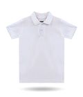 DECHADO - BOYS 100% COTTON SOLID POLO - WHITE