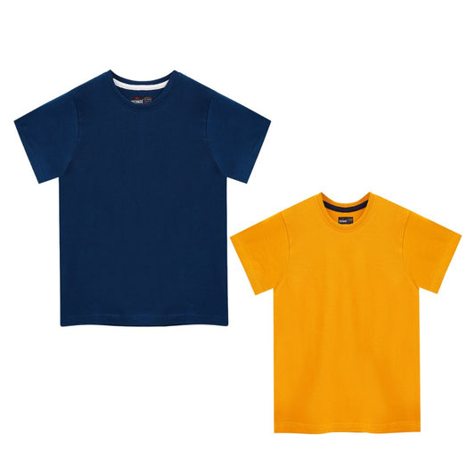 Dechado Boys Solid Pure Cotton Regular T Shirt