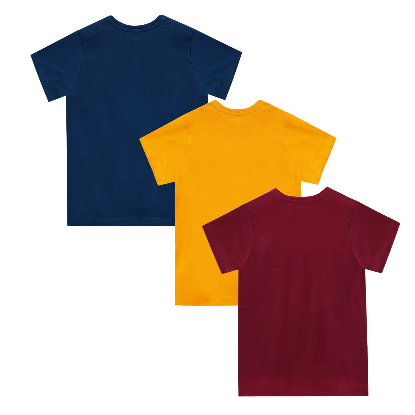 Dechado Boys Solid Pure Cotton Regular T Shirt