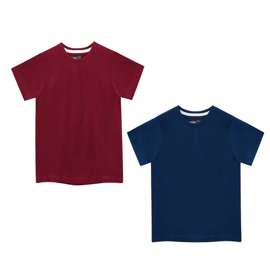 Dechado Boys Solid Pure Cotton Regular T Shirt