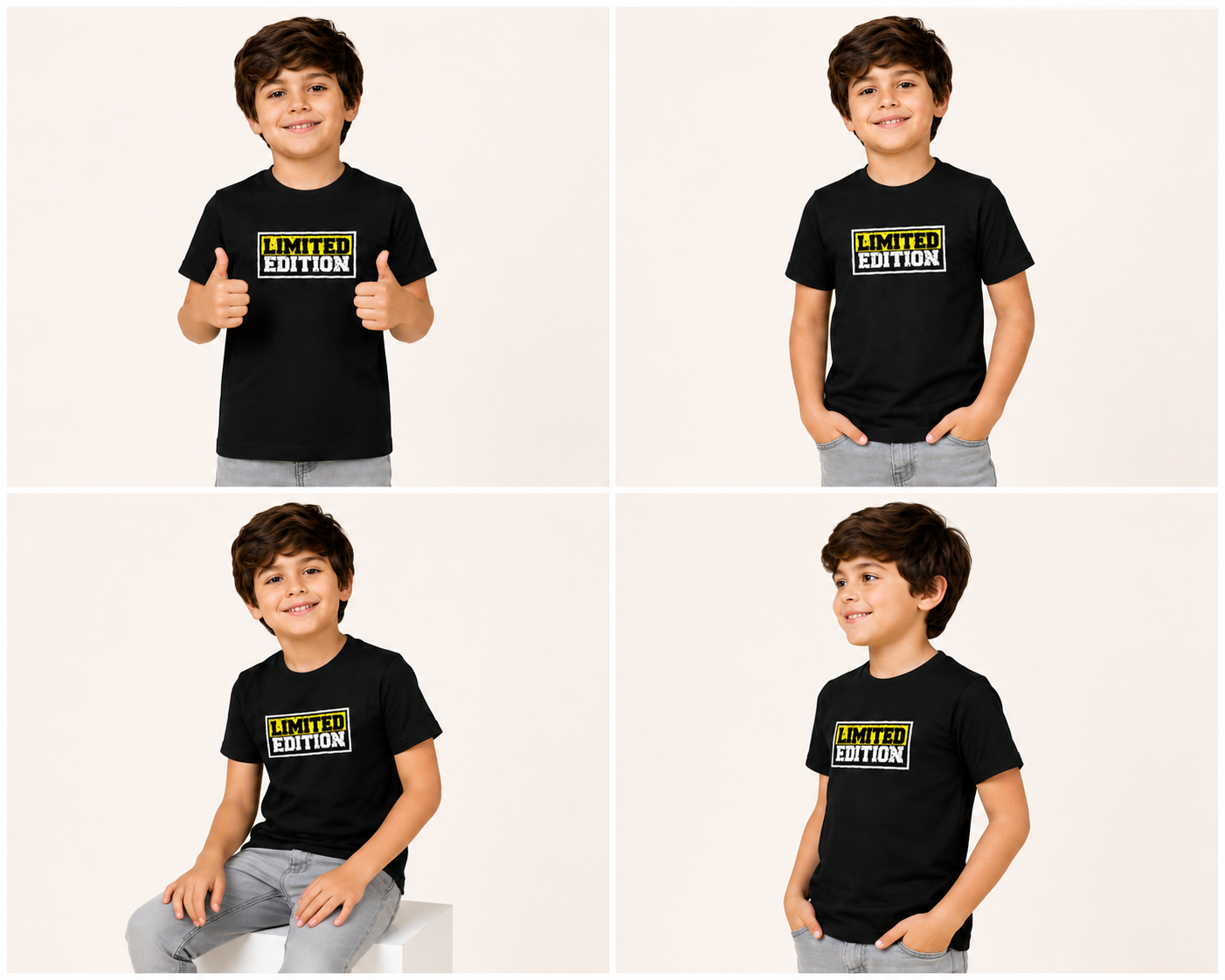 Dechado Kids Limited Edition Graphic Cotton T-Shirt | Soft Casual Tee | 2-16 Years