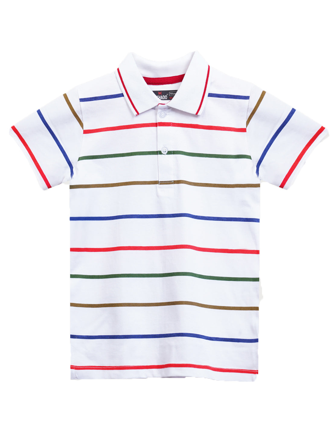 Dechado - 100% Cotton Boys Striped Polo T Shirt