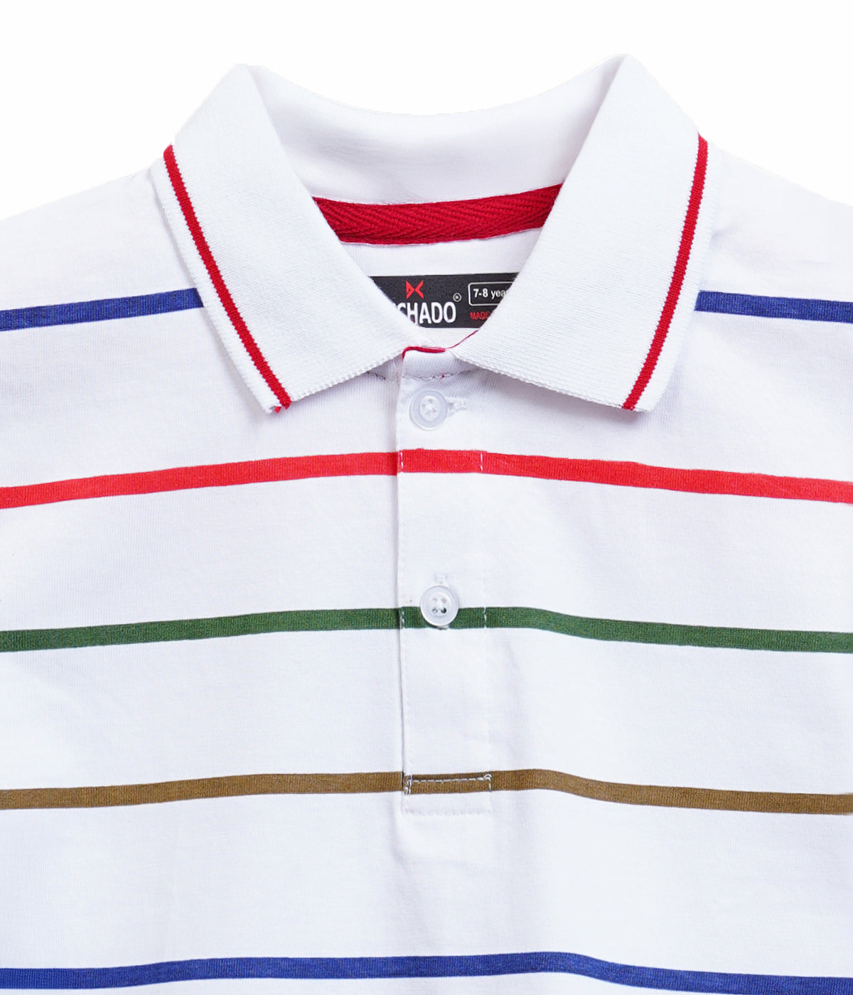 Dechado - 100% Cotton Boys Striped Polo T Shirt