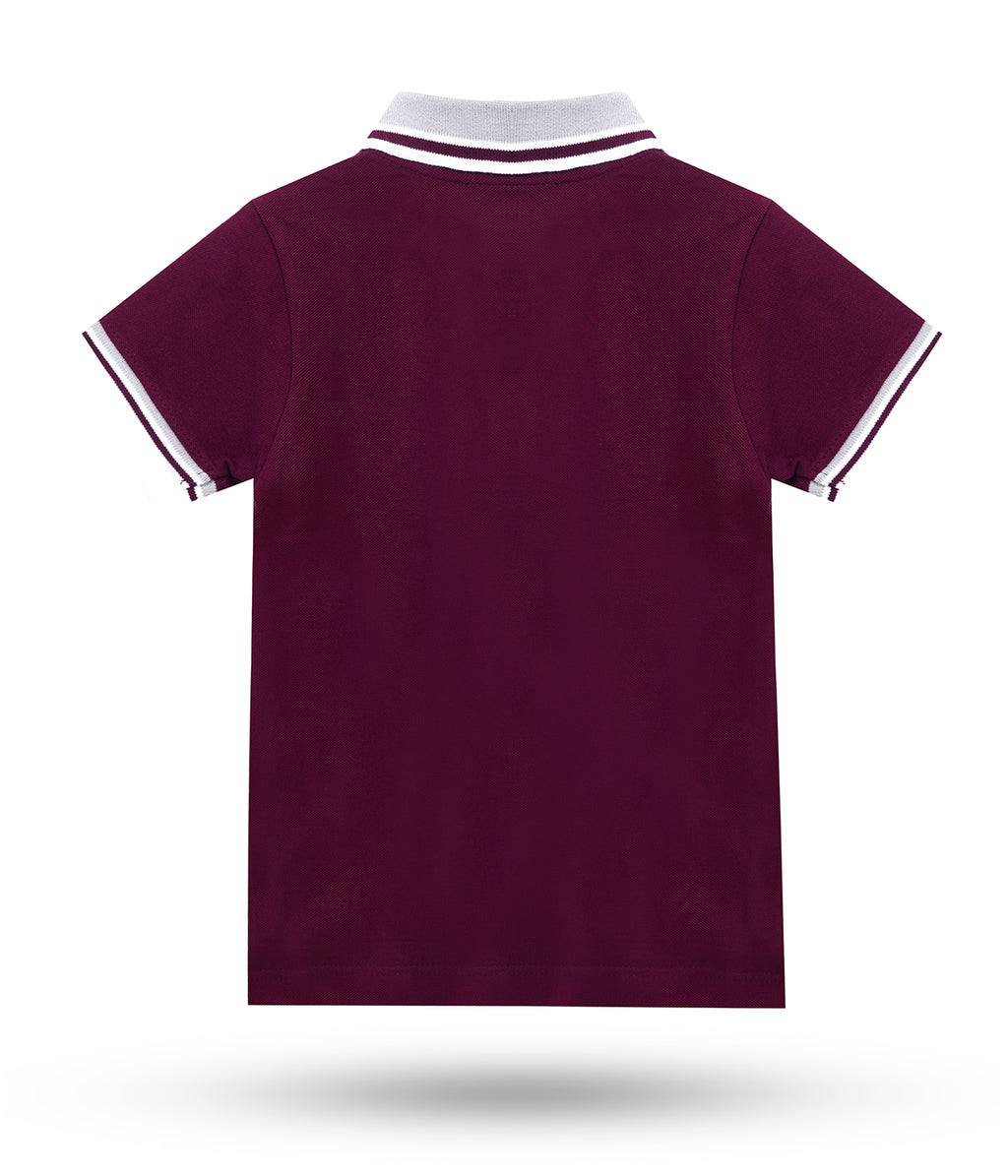 Dechado Boys Solid Pure Cotton T Shirt