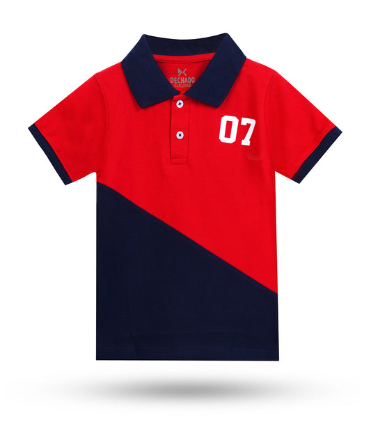 Dechado Boys Solid Pure Cotton T Shirt