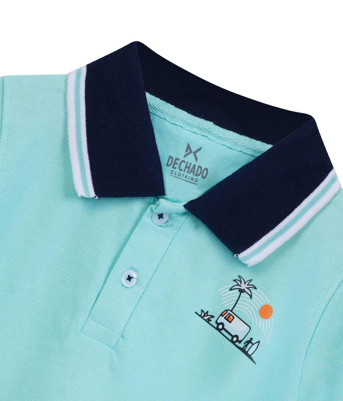 Dechado Boys Solid Pure Cotton T Shirt