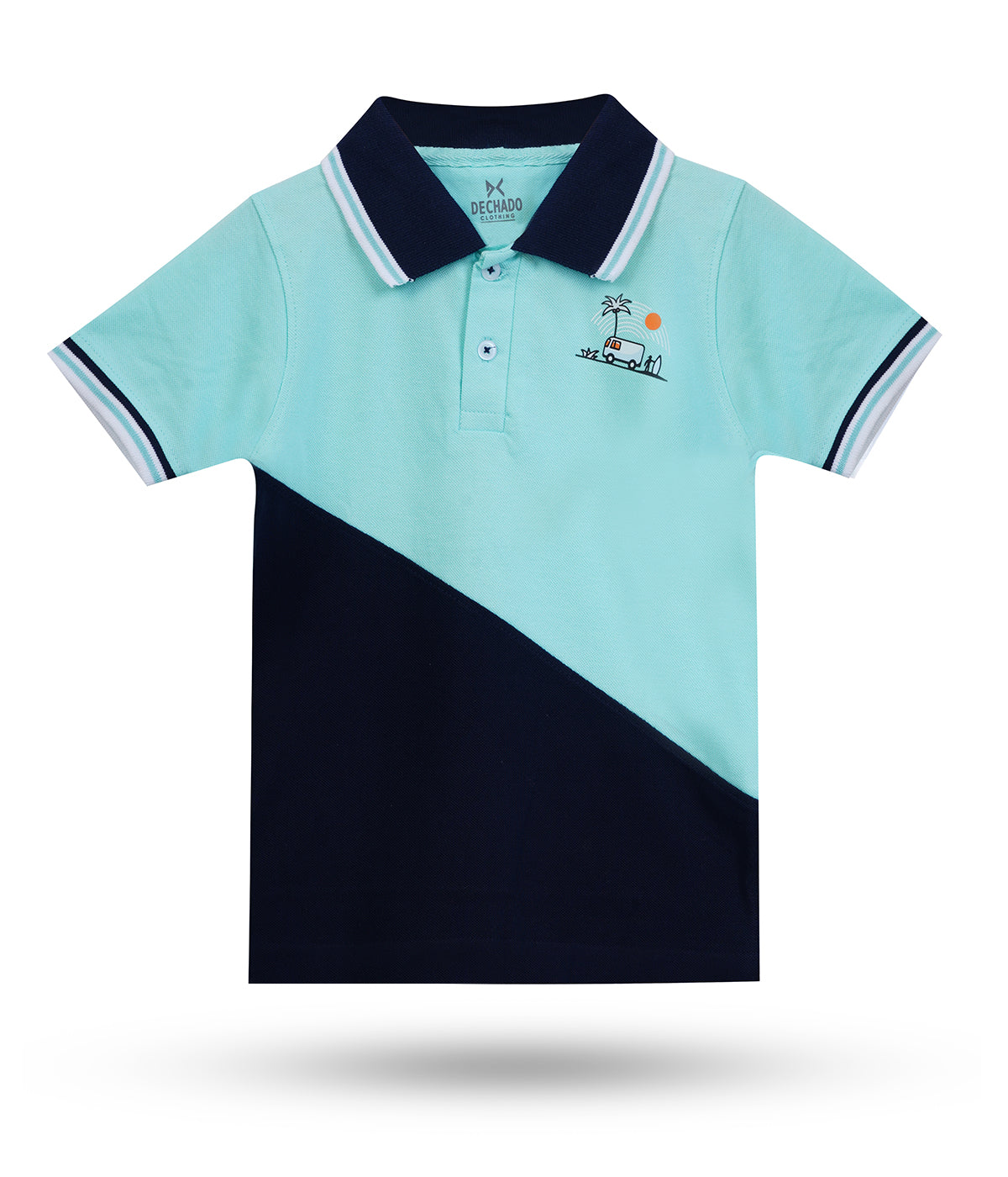 Dechado Boys Solid Pure Cotton T Shirt