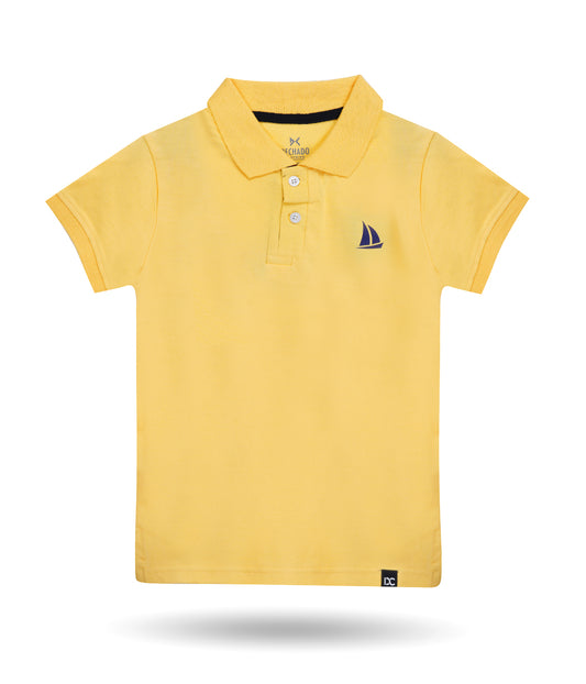 Dechado Boys Solid Pure Cotton T Shirt