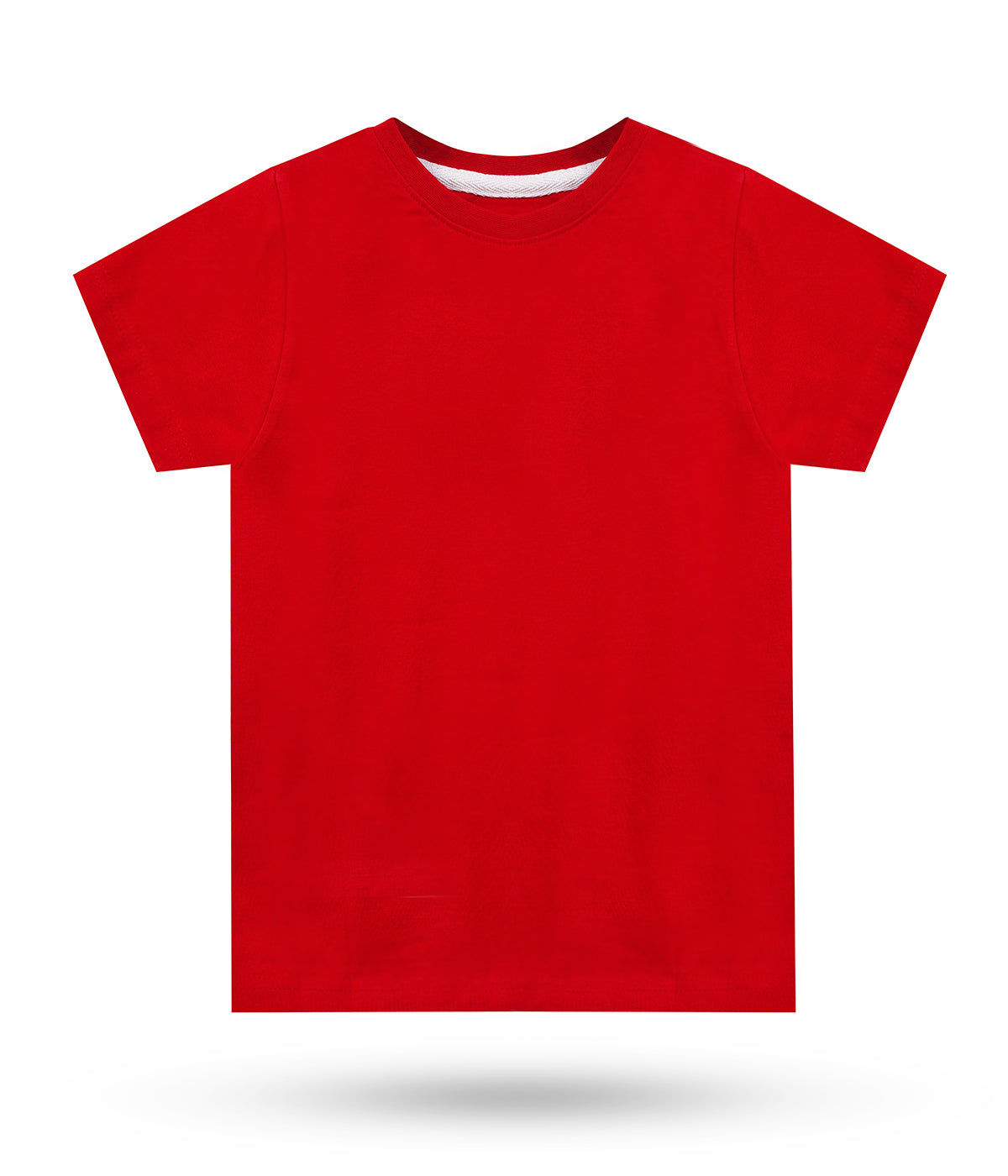 DECHADO Pure Cotton Solid T-Shirt for Boys and Kids | Red Cotton Tshirt