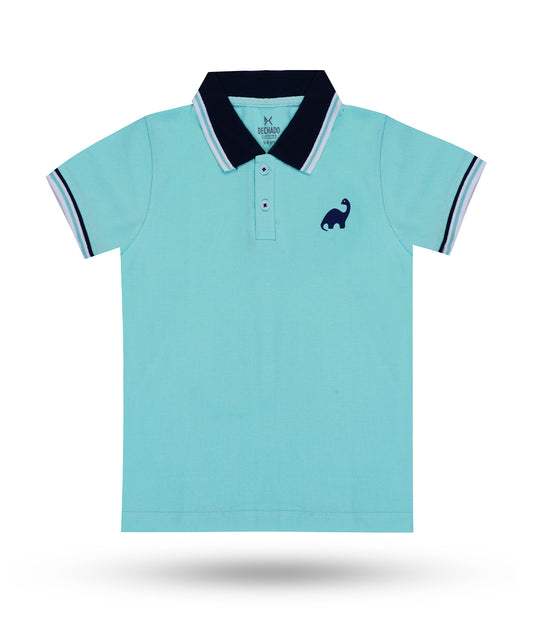 Dechado Boys Solid Pure Cotton T Shirt