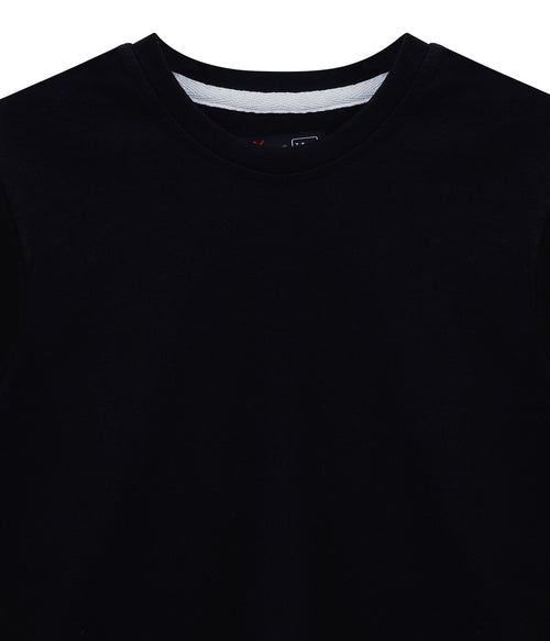 Dechado - Black 100% Cotton T-Shirt with Cool Fox Graphic Print