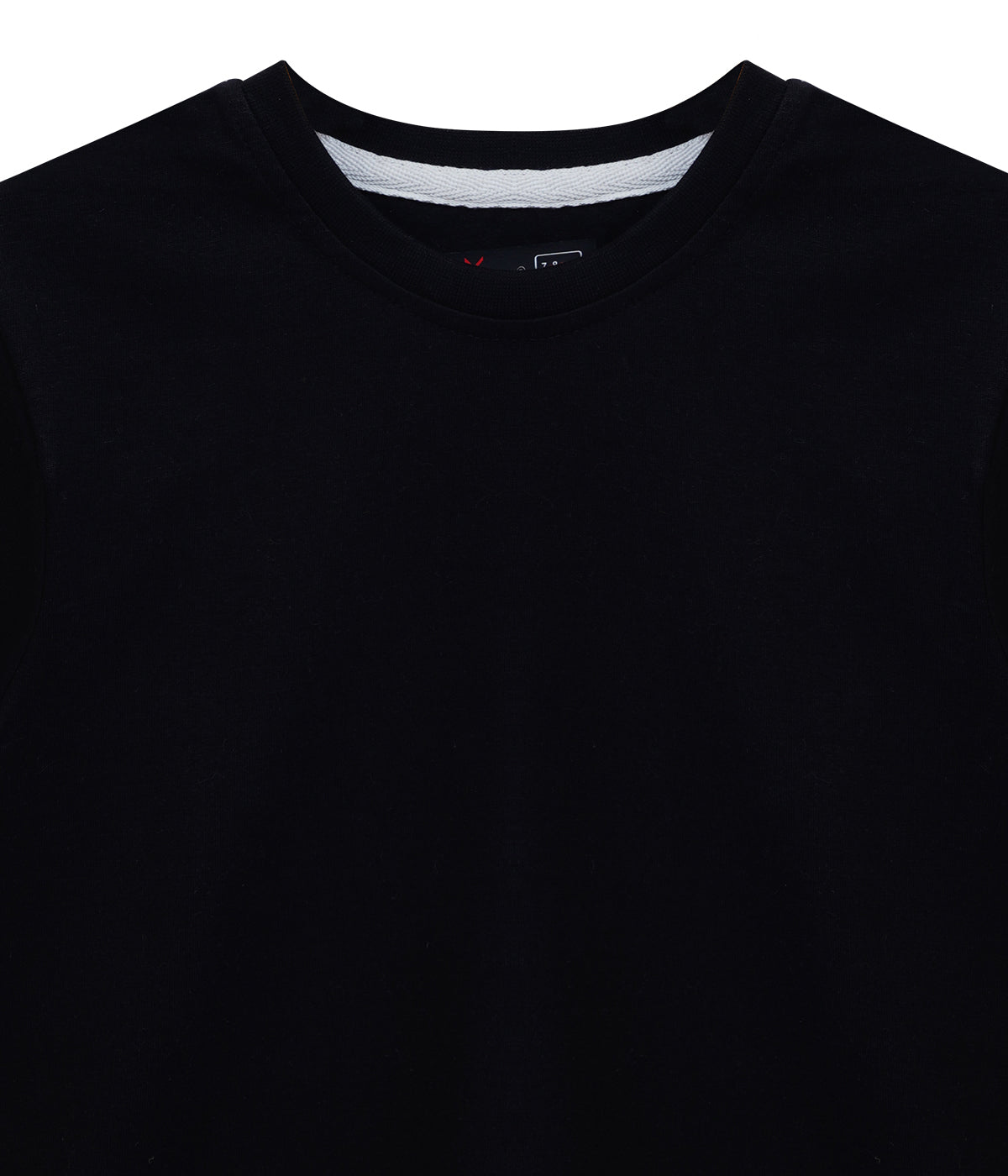 Boys Solid Pure Cotton Regular T Shirt  (Black, Pack of 1)