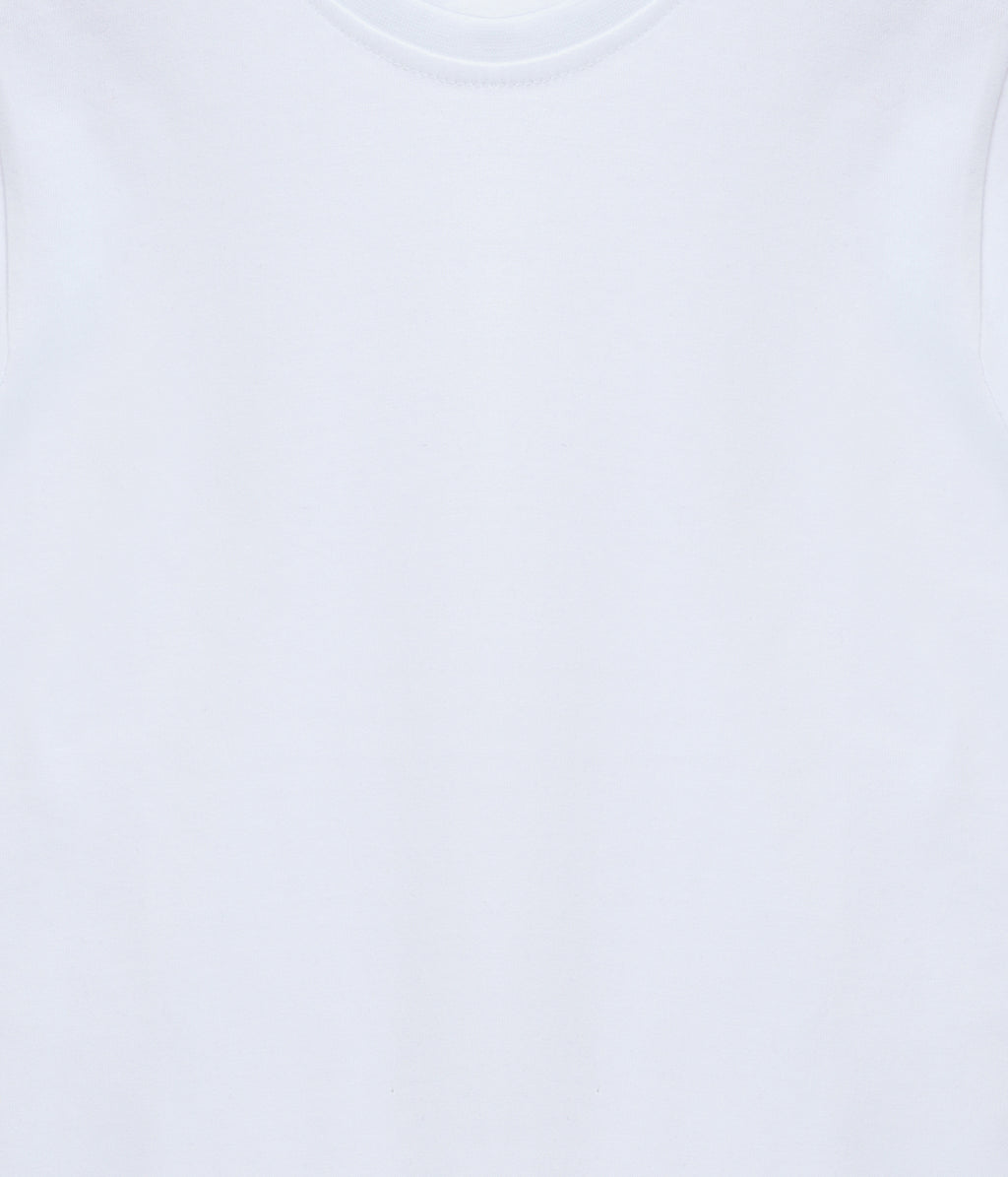 Dechado Vacation Ready Kids White Cotton T-Shirt | Half Sleeve Graphic Tee | Ages 2-16