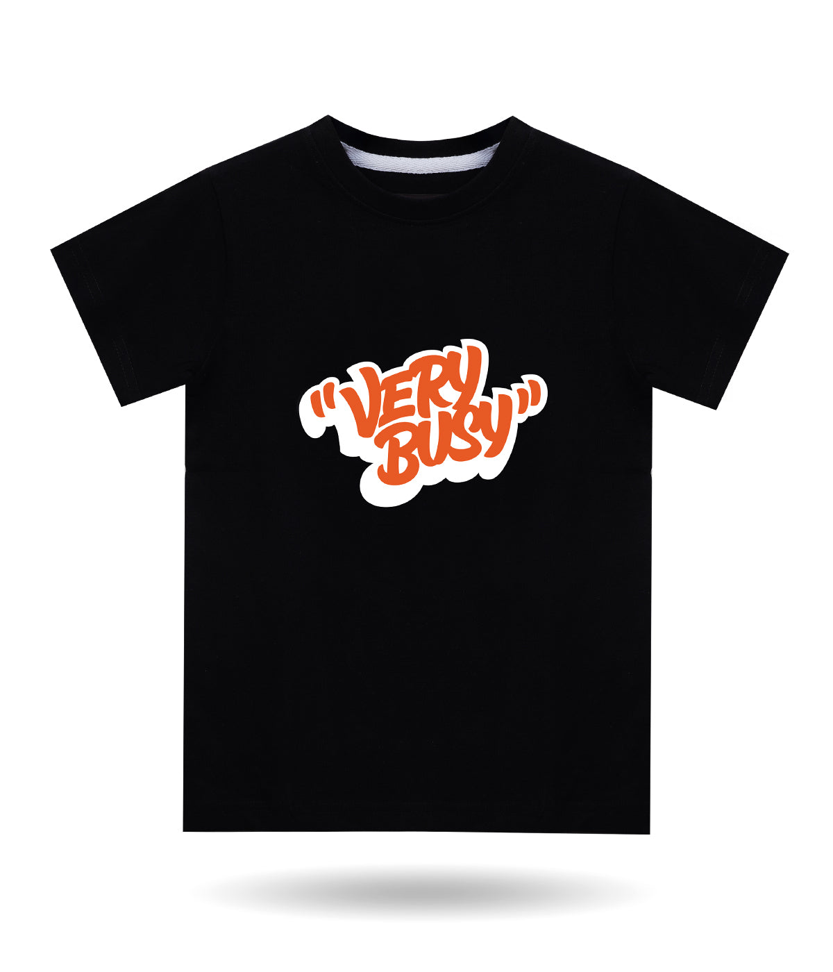 Dechado Kids Black Printed Cotton T-Shirt | Round Neck Casual Half Sleeve Tee (2-16 Years)