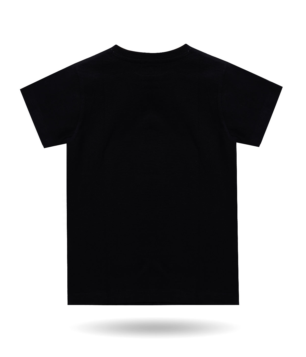Dechado Kids Black Printed Cotton T-Shirt | Round Neck Casual Half Sleeve Tee (2-16 Years)