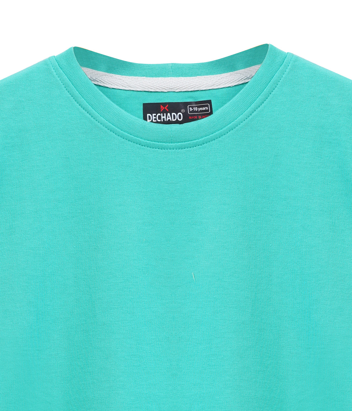 Boys Solid Pure Cotton Regular T Shirt  (Green, Pack of 1)