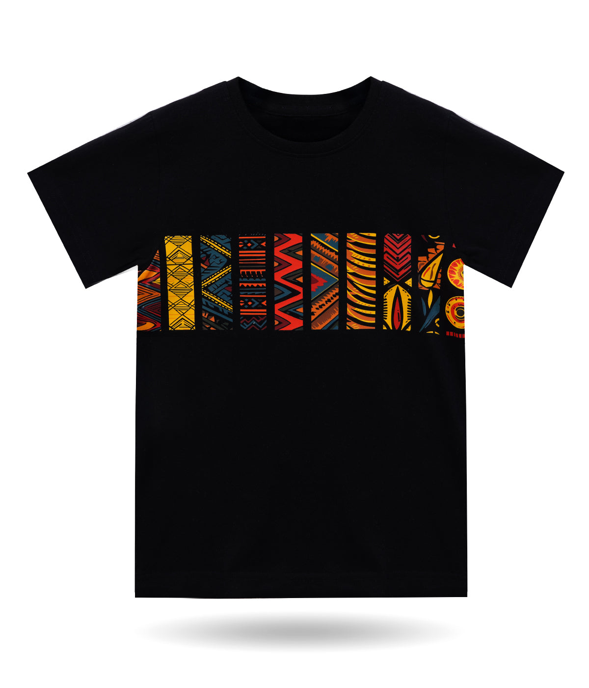 Kids Printed T-Shirt | 100% Cotton Black Multicolor Graphic Round Neck Half Sleeve Tee for Boys & Girls | Soft & Breathable Casual Wear | Ages 2–16 Years