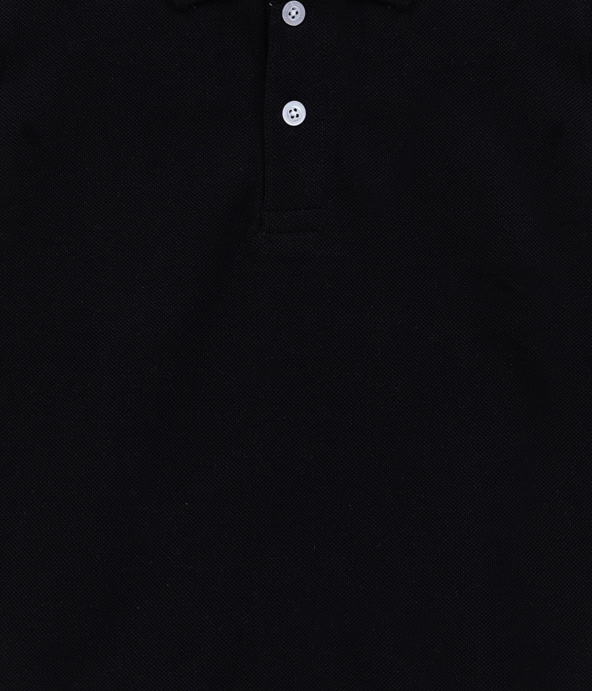 DECHADO - BOYS 100% COTTON SOLID POLO - BLACK