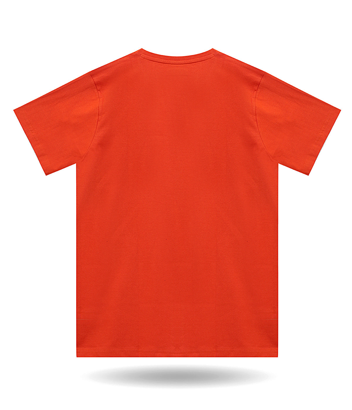 Boys Solid Pure Cotton Regular T Shirt  (Orange, Pack of 1)