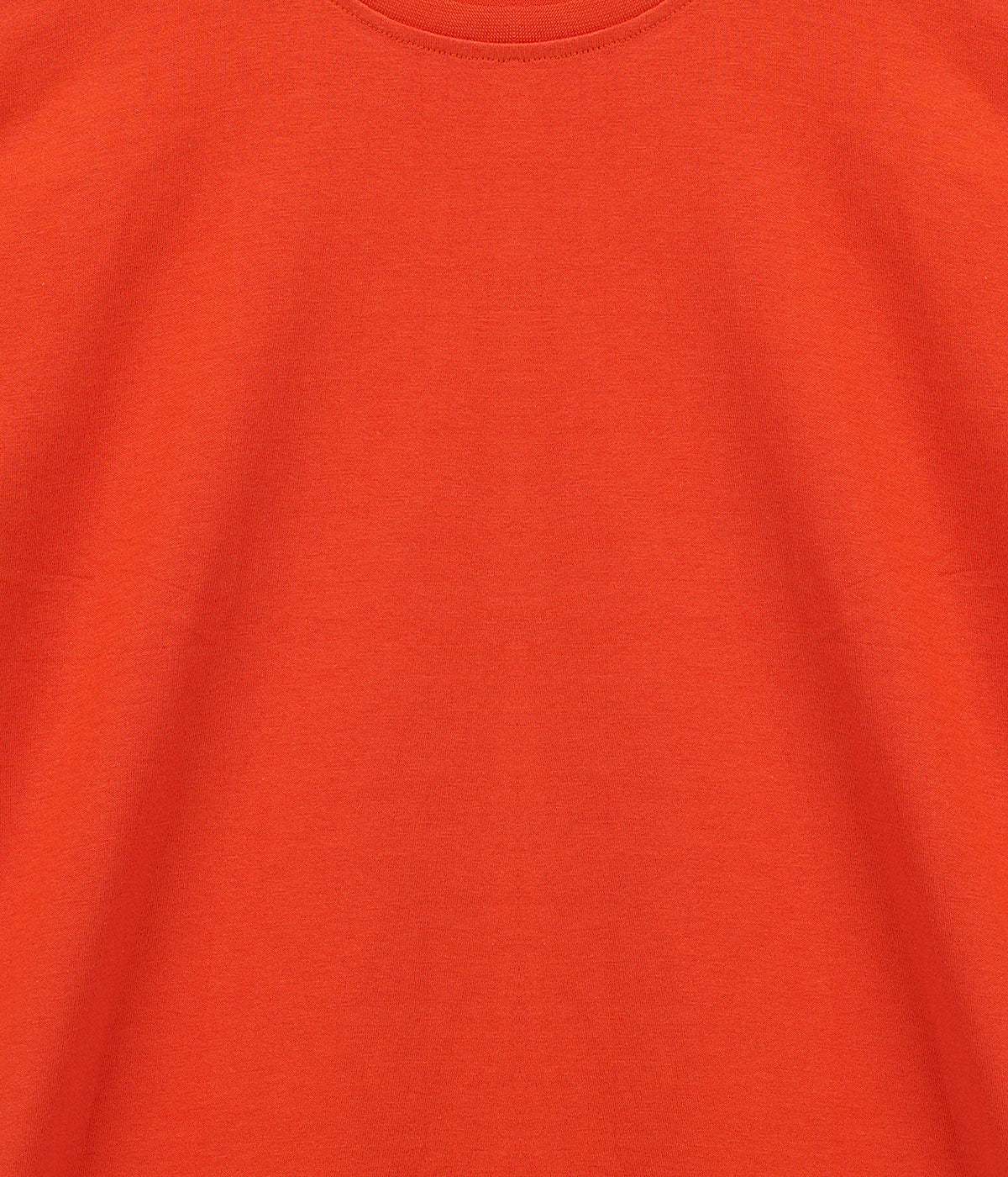 Boys Solid Pure Cotton Regular T Shirt  (Orange, Pack of 1)