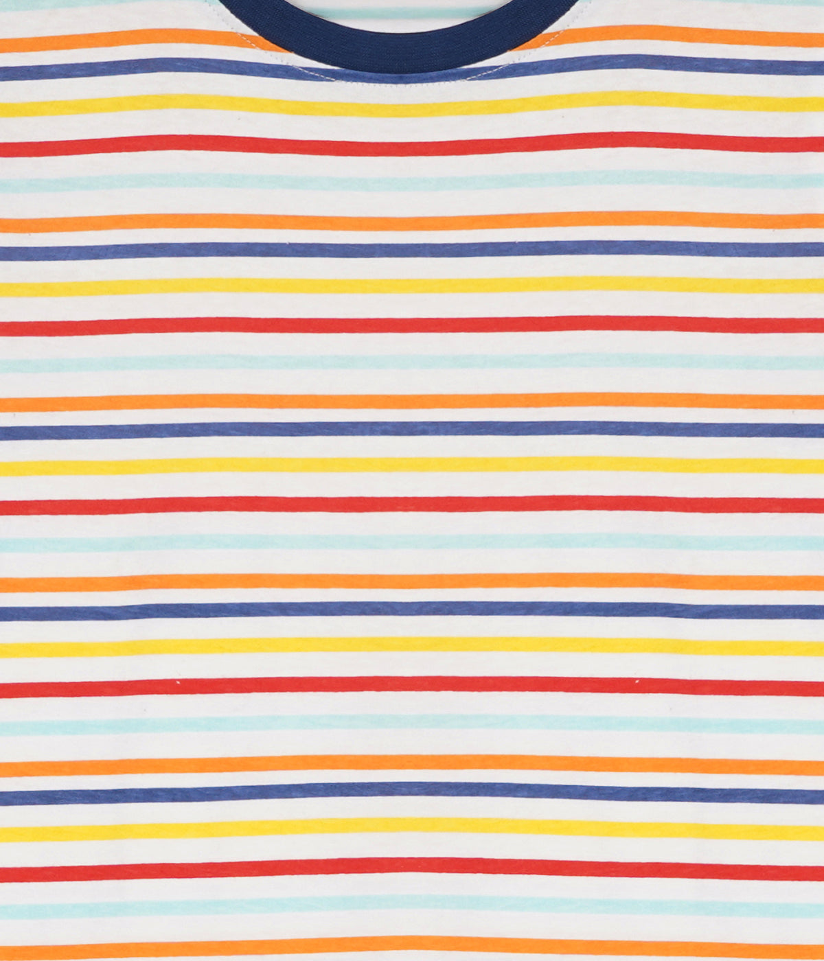 RainbowLine Boys & Girls 100% Cotton Multicolor Striped Round Neck T-Shirt | Half Sleeves Casual Kids Tee (2–16 Years)