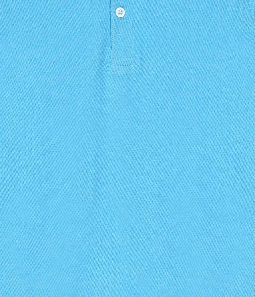 DECHADO - BOYS 100% COTTON SOLID POLO - SKY BLUE