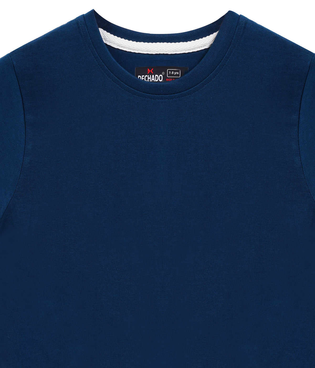 Dechado Boys Solid Pure Cotton Regular T Shirt