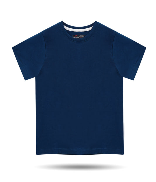 Dechado Boys Solid Pure Cotton Regular T Shirt
