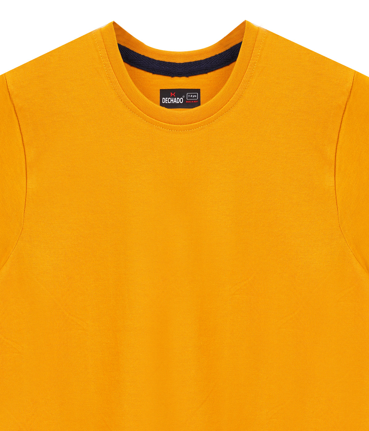 Dechado Boys Solid Pure Cotton Regular T Shirt