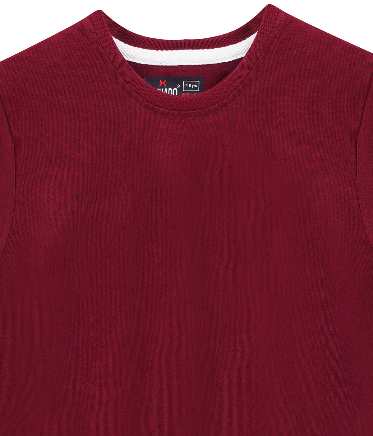 Dechado Boys Solid Pure Cotton Regular T Shirt