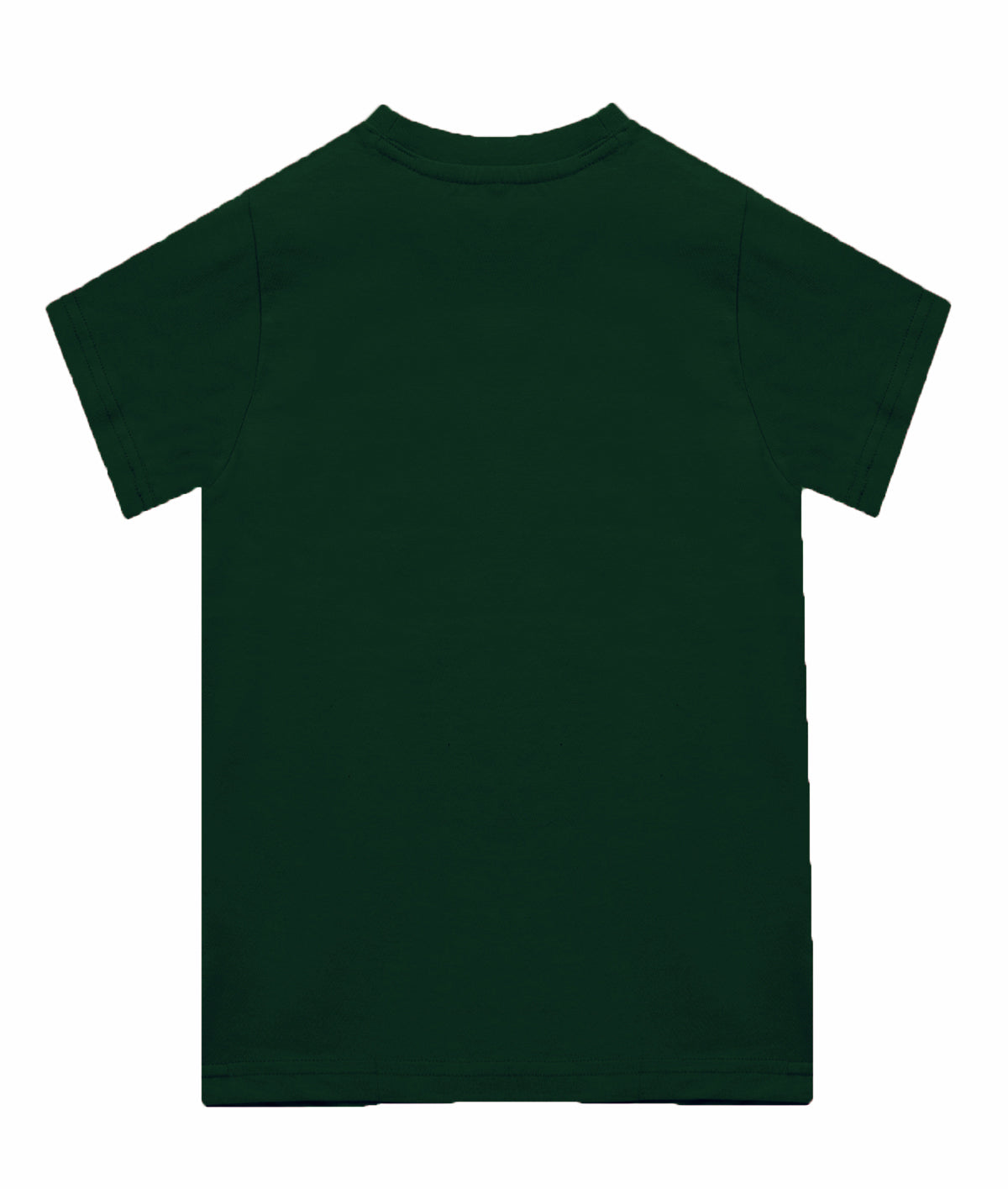 Dechado Boys Bottle Green Solid T-Shirt | 100% Cotton Round Neck Half Sleeve Casual Kids Wear