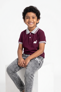 Dechado Boys Solid Pure Cotton T Shirt