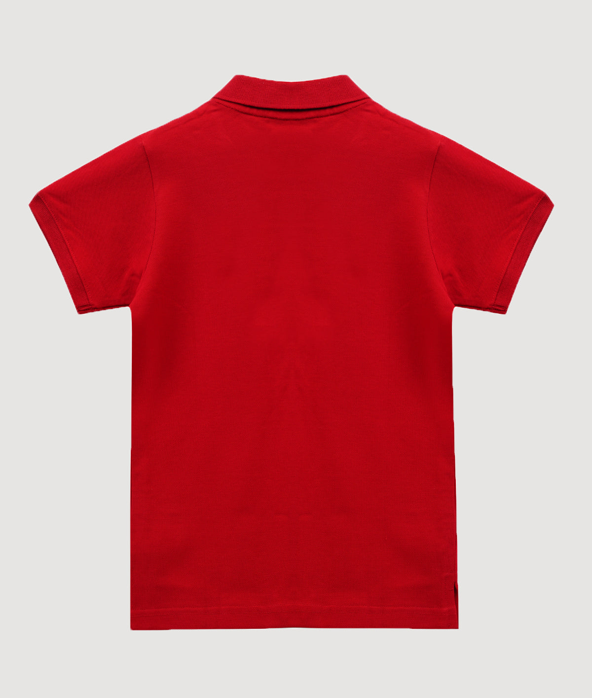 Dechado Kids Solid Red Polo T-Shirt | 100% Cotton | Half Sleeve | 2–16 Years